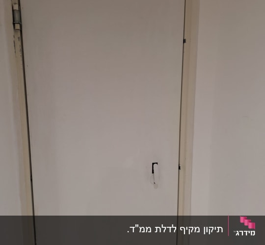 דלת עם מנעול פשוט ללא פרטים נוספים